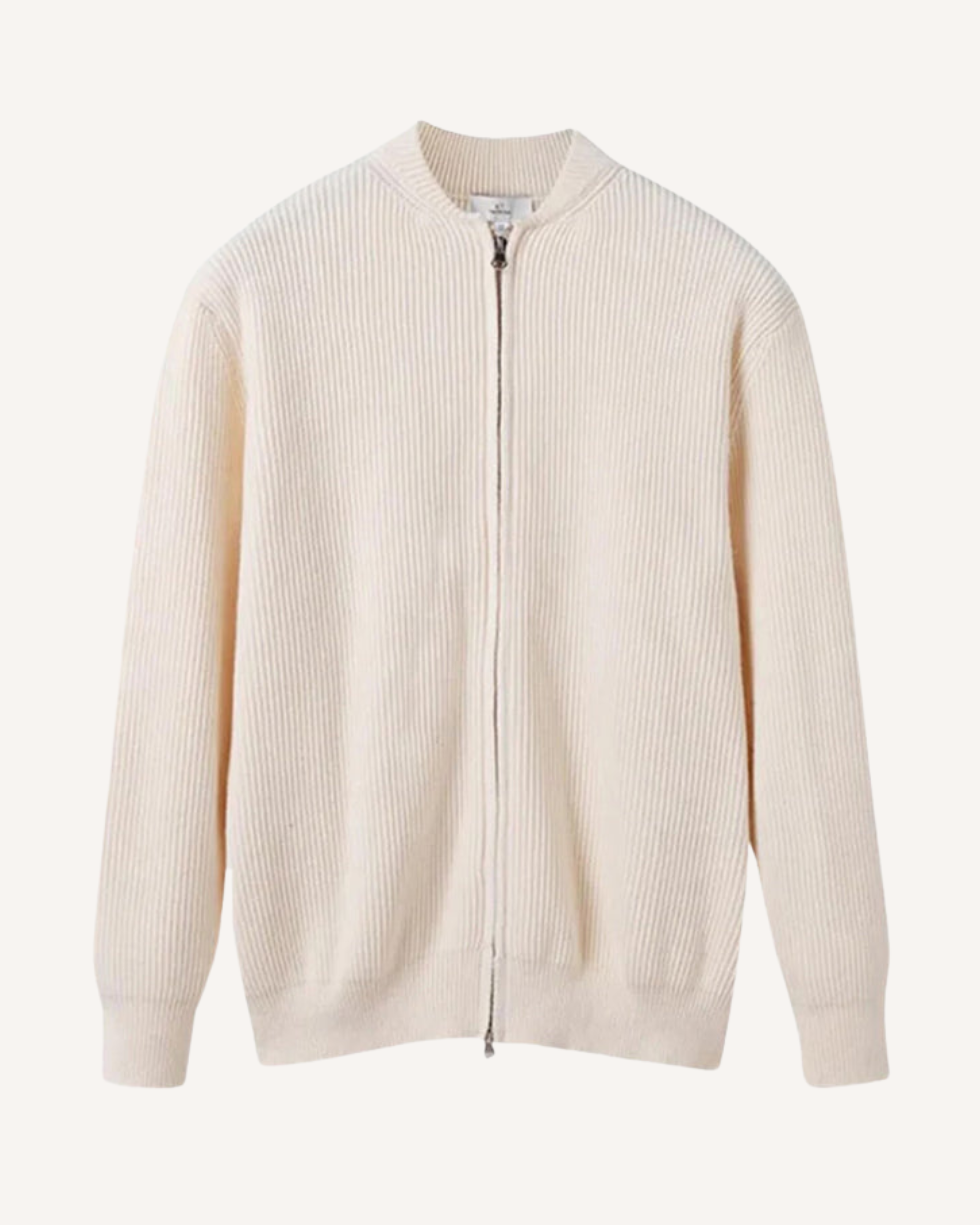 Rovarelli | Men's Knitwear - The Sorrento Ribbed Zip Cardigan
